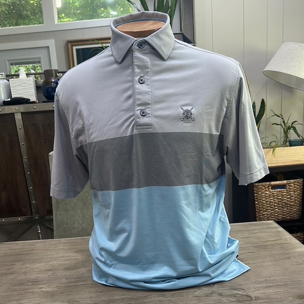 FootJoy - Southpointe Golf Club - Men's Gray and Blue Polo Shirt